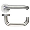 Zoo Hardware 19mm Return to Door Lever - Screw On Rose - Stainless Steel