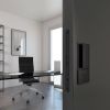 AGB Wave Flush Door Handle & Euro Profile Lock Set - Satin Chrome