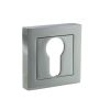 STATUS Euro Escutcheons on S4 Square Rose - Polished Chrome (Pair)