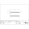 Matt Black SS (304) 100mm Bolt Fixings for T Bar (2)