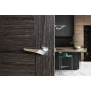Oro&Oro Skywalker Lever Door Handle on Square Rose - Satin Chrome