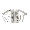Polished Marine SS (316) Brompton Slimline Lever Espag. Lock Set