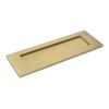 Satin Brass Large Letter Plate