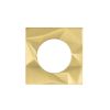 Zoo Hardware Spare Frattura Lever Square Rose Pack - Satin Brass