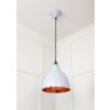 Hammered Copper Brindley Pendant in Birch