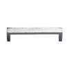 Heritage Brass Cabinet Pull Hammered Wide Metro Design 160mm CTC Polished Chrome Finish