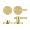 Jedo Satin Brass Easy Thumb Turn & Lock - By Frelan Hardware - JV856SB