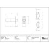 Satin Chrome Security Door Bolt