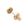 Linear Knurlmond Thumb Turn & Release Satin Brass