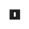Zoo Hardware Square standard profile escutcheon - Oscuro Matt Black