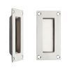 Zoo Hardware Flush pull - 100mm x 50mm - Satin Stainless