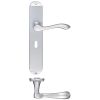 Zoo Hardware Arundel Lever Lock (57mm c/c) Furniture - Long Plate - Satin