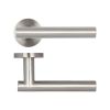 Atlanta Door Handles on Rose Grade 304 Satin Stainless Steel - By Frelan Hardware - JSS412