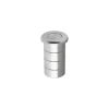 Zoo Hardware Dust Socket for Flush Bolts - Concrete 20mm dia. x 38mm - Satin Chrome