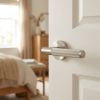 Complete Venice Door Handle Pack - Internal Doors - Satin Nickel - 64mm / 4-inch Hinges - JE-F1A-SN