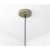 Smooth Nickel Flora Pendant in Tump