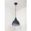 White Gloss Brindley Pendant in Soot