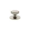 Millhouse Brass Pennington Hexagonal Cabinet Knob Handle on Backplate - Satin Nickel