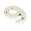 Polished Nickel Numeral 9
