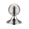 Zoo Hardware Queen Anne Ringed Knob 38mm rose dia. - Nickel