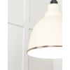 White Gloss Brindley Pendant in Teasel