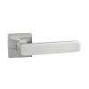 Oro & Oro Galassia Lever Door Handle on Square Rose - Satin Chrome (Pair)