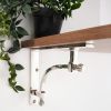 Beehive Large Shelf Bracket Polished Nickel (Sold in Pairs)