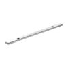 Millhouse Brass Long Narrow Cabinet Handle Backplate 128mm - Polished Chrome