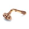 Polished Bronze Reeded Lever on Rose Set - Unsprung