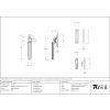Polished Nickel Locking Art Deco Fastener - LH