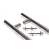 Polished Marine SS (316) 0.6m T Bar Handle B2B Fix 32mm Ø