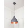 Hammered Copper Brindley Pendant in Bluff