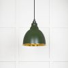 Hammered Brass Brindley Pendant in Heath