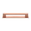 Heritage Brass Cabinet Pull Metro Design with Plate 160mm CTC Satin Rose Gold Finish