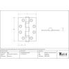 Satin SS (304) 4" Ball Bearing Butt Hinge (pair) F/R