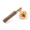 Polished Bronze Brompton Lever on Rose Set (Plain) - Unsprung