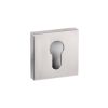 Senza Pari Euro Escutcheons on Minimal Square Rose - Satin Nickel (Pair)