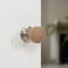 Old English Bridlington Door Knob Pack (Lock Set - Horizontal Sashlock, 4" Slim Knuckle Hinges x2) - Satin Nickel