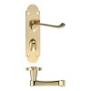 Zoo Hardware Oxford Lever Bathroom (57mm c/c) Furniture 170 x 42mm - Brass