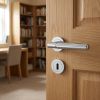 Complete Bloom Door Handle Pack - Sashlock - Polished Chrome - 76mm / 3-inch Hinges - JE-B8B8-PC