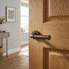 Complete Classic Door Handle Pack - Heavy Duty Latch - Dark Bronze - 64mm / 3-inch Hinges - JE-A20B-DB