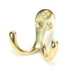Polished Brass Celtic Double Robe Hook