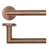 Zoo Hardware Lugano Lever on Round Rose - Bronze