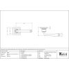 Pewter Avon Round Lever on Rose Set (Square) - Unsprung
