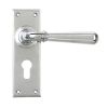 Polished Chrome Newbury Lever Euro Lock Set