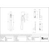 Matt Black Night-Vent Locking Newbury Fastener