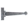 Pewter 9" Penny End T Hinge (pair)