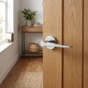 Complete Gio Door Handle Pack - Heavy Duty Latch - Polished Chrome - 64mm / 3-inch Hinges - JE-E20B-PC