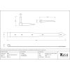 Black 24" Band & Spike Hinge (Pair)