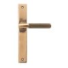 Polished Bronze Brompton Slimline Lever Espag. Latch Set